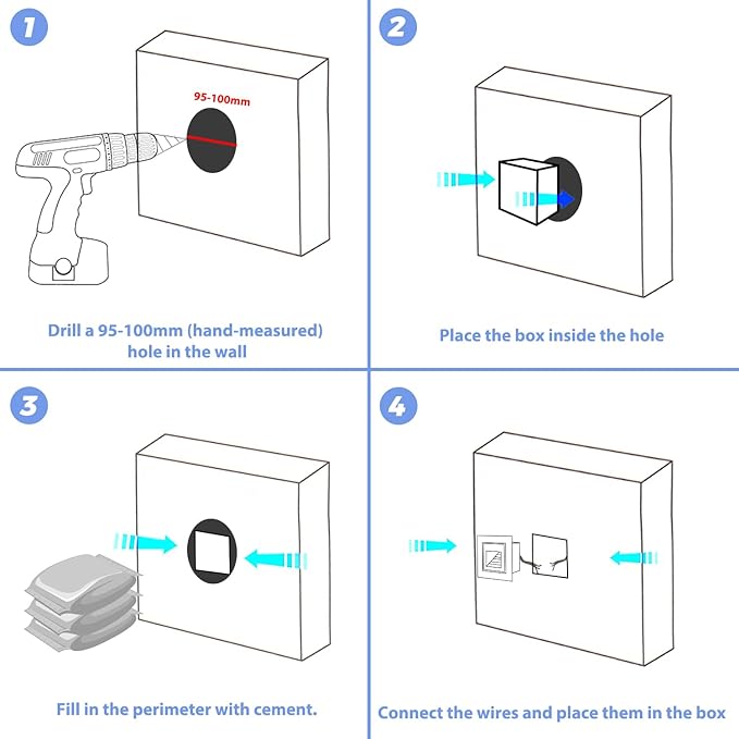 1pcs/3W Wall Recessed Stair Lights LED,Warm White,Indoor Step Light,Square Recessed Wall Light,Black Cover Staircase Light IP20 for Indoor Stairs, Home, Kitchen, Attic, Aisle