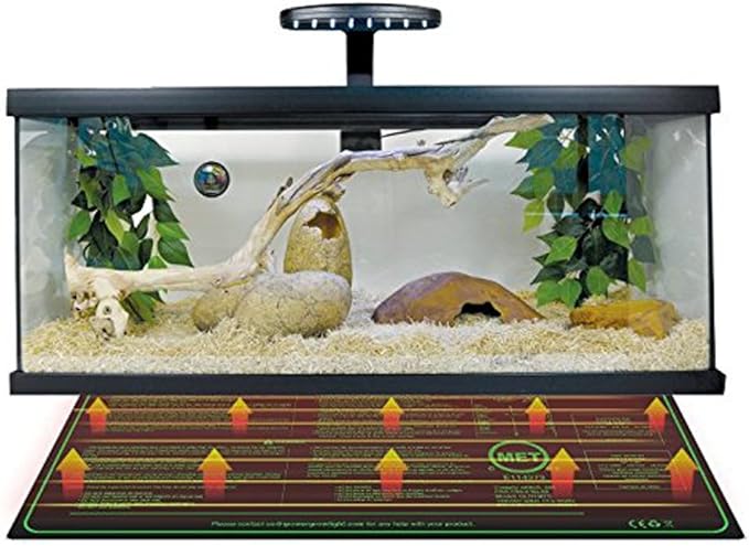 iPower 20" x 20" Warm Hydroponic Seedling Heat Mat and Digital Thermostat Control Combo Set for Seed Germination, Black