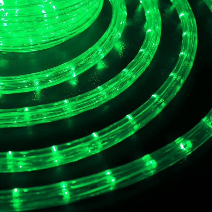 100ft LED Rope Lights Outdoor, 720 LED Connectable and Flexible Tube Lights with 8 Modes, Waterproof LED Rope Lighting for Garden, Patio, Pool, Bedroom, Party, Indoor Outdoor Christmas Decor (Green)