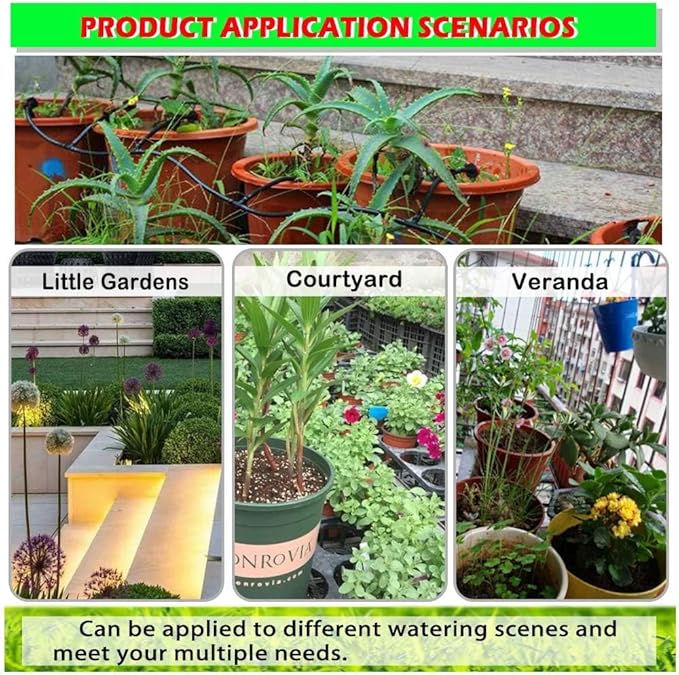 Kalolary 150 Pieces 1/4’’ Straight Barbed Connectors, Fitting Drip Irrigation Fitting Drip Irrigation Barbed Coupling Single Barbed Connector for Irrigation Tubing System and Garden