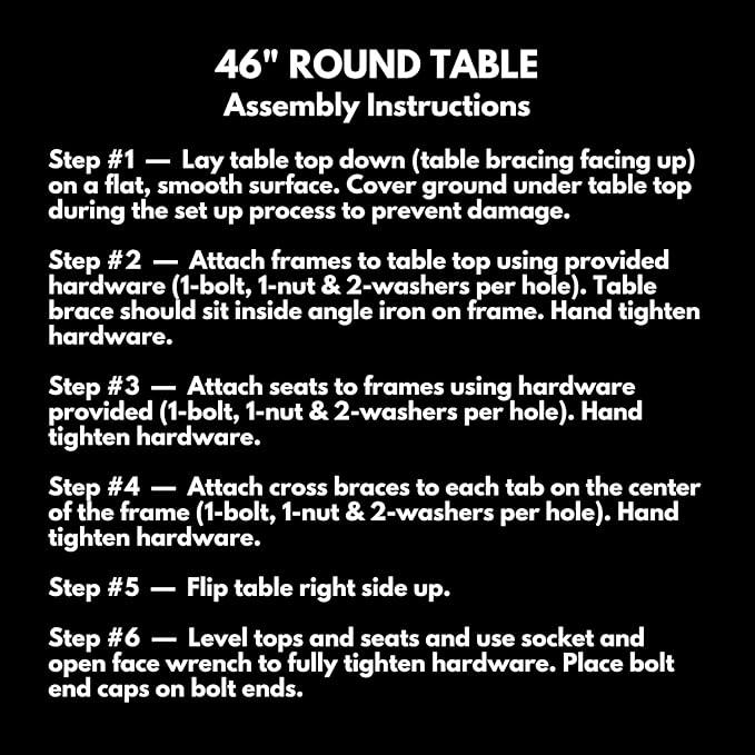 Heavy-Duty Portable Outdoor Picnic Table with Umbrella Hole, Punched Steel Commercial-Grade Patio Dining Furniture Made in America (46" Round Top, Textured Gold Vein)