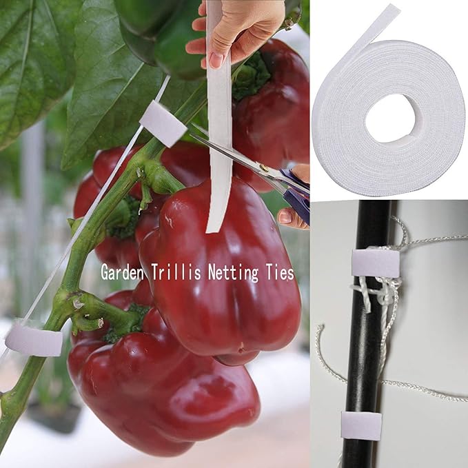 All-Weather Trellis Netting Mesh Plant Garden Vine Growing Flexible String Net (3.5" Mesh ployester, 5' Wx 30'L)