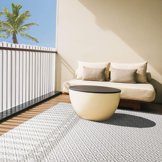 Home Dynamix Tripoli Lydia Geometric Area Rug, Gray/Cream, 6'6"x9'6" Rectangle