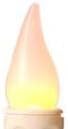 Set of 4 AA Battery Operated Window LED Candle Lamps, Auto Timer, Long Lasting Yellow Flame Bulbs Never Need Replacing, Plastic Construction, Home Accents Holiday Lights, Bronze Base, 9 1/2 H