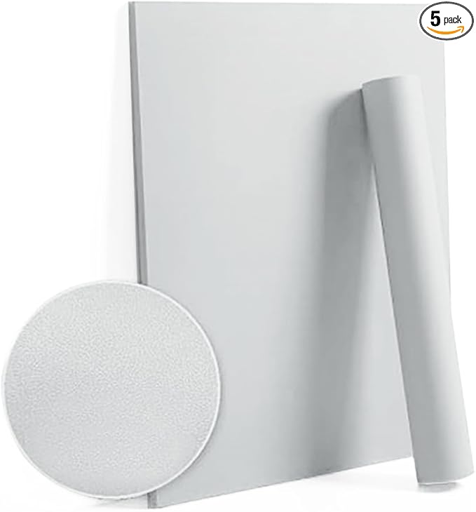 Dimoon 236''x17.7'' Grey Peel and Stick Wallpaper Contact Paper Modern Self Adhesive Wall Paper Removable Renter Friendly Textured Solid Color Shelf Cabinet Vinyl Roll (236''x17.7'',Silver Grey)
