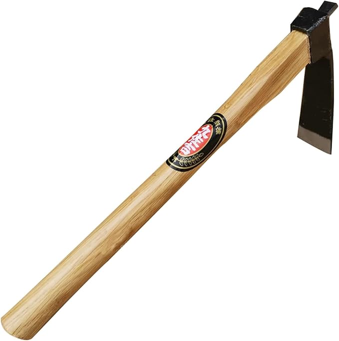 Kana Hoe 217 Japanese Garden Tool - Hand Hoe/Sickle is Perfect for Weeding and Cultivating. The Blade Edge is Very Sharp. (Beige-009)