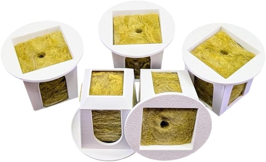 Grow Cubes for Hydroponic System/Compatible with Gardyn (15 Cubes+Rockwool)