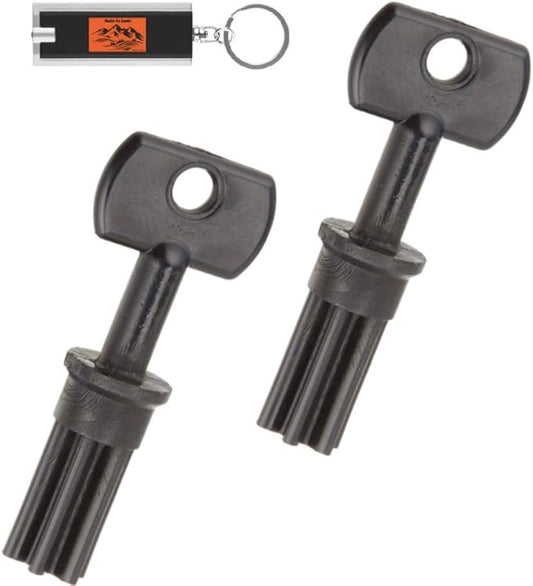 2 Pack of Irritrol Replacement Key, Rain Dial External Controller Key R8969, Pack of 2 Outdoor Replacement Keys for Irritrol Controller Sprinkler Irrigation Boxes with Included LED Keychain Light