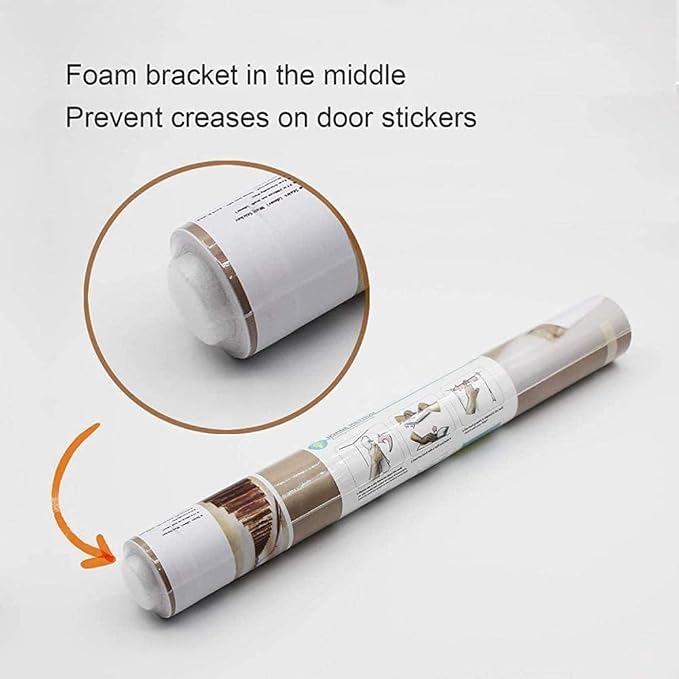 3D Door Stickers - Buddha Statue Murals - Peel & Stick Wallpaper - Self-Adhesive Decals - Removable PVC Waterproof - Bedroom & Living Room - 33.9" x 78.7"