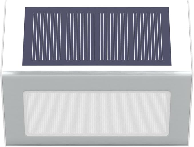 JSOT Solar Lights Outdoor for Deck,Waterproof Solar Garden Lights Decorative Outside Lamp for Walkway,Fence Post,Backyard,Railing,Wall,Pool,Step,Stairs 8 Lights Cool White