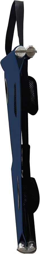Neso Portable Beach Table with Cup Holders, Cell Phone Pockets, Lightweight for Picnics and Parks (Navy)