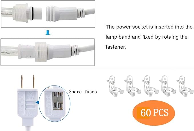 200ft LED Rope Lights Outdoor, 1440 LED Flexible Tube Lights with 8 Modes, Waterproof LED Rope Lighting for Outside, Garden, Patio, Bedroom, Party, Pool, Fences, Indoor Outdoor Decoration (Warm White)