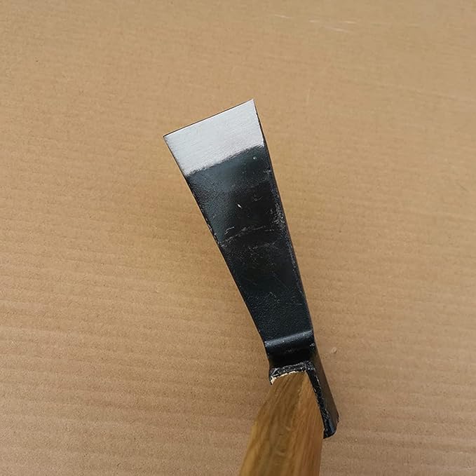 Kana Hoe 217 Japanese Garden Tool - Hand Hoe/Sickle is Perfect for Weeding and Cultivating. The Blade Edge is Very Sharp. (Beige-009)