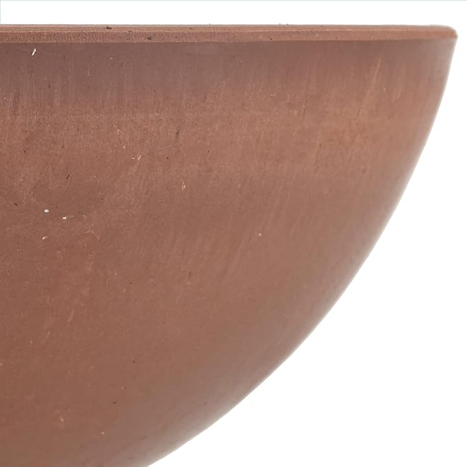 PSW M20TC Pot Collection Shallow Garden Bowl Planter for Succulents, Bonsai, Fairy Gardens, Herbs, 8-inch, Terra Cotta Color