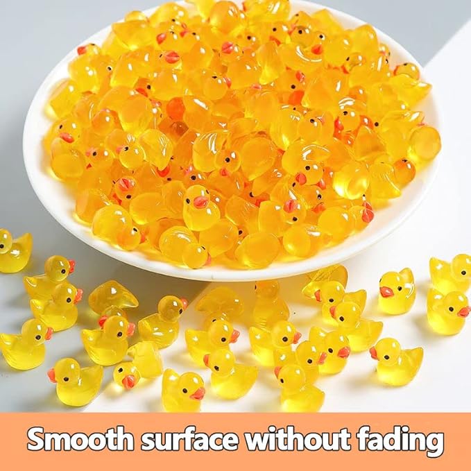 200 Pieces Fairy Garden Accessories, Mini Resin Duck,Fairy Garden Kit, Fairy Garden Animals, Miniature Figurines, Micro Landscape Ornaments Kit, Garden DIY Kit, Garden DIY Kit