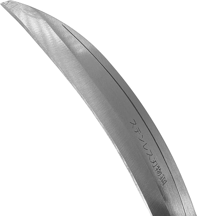 KAKURI Grass Sickle Garden Tool 7.6", Japanese Style Kama Weeding Sickle, Stainless Steel Blade