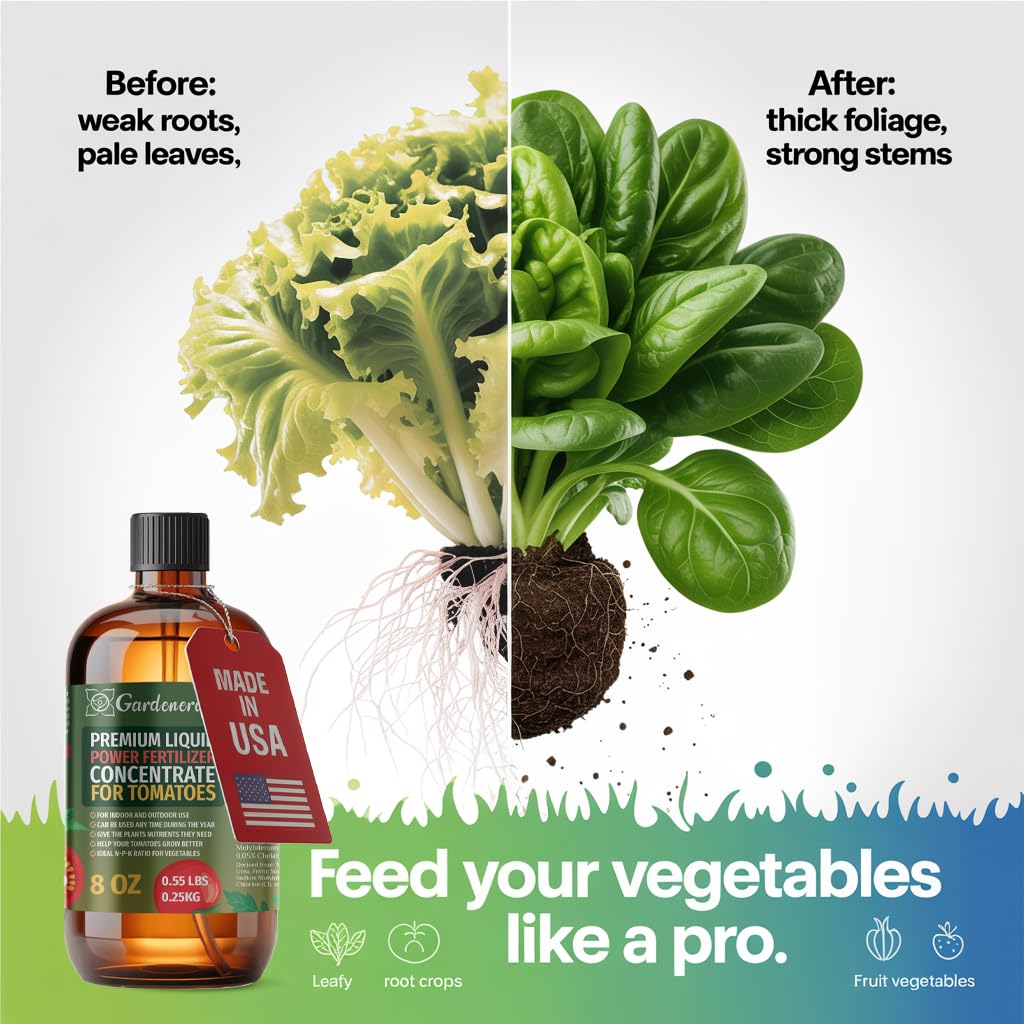 Liquid Power Spinach Fertilizer Spray – Ready-to-Use Liquid Plant Food Mist for Spinach – Premixed, Easy Application – Fast-Acting Formula for Growth, Roots & Yield – Indoor & Outdoor Use – 8 oz