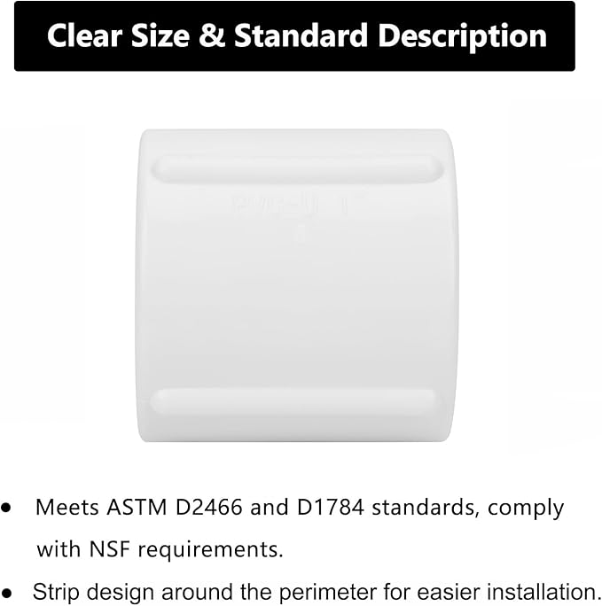 10Pack 1" Double Female Thread PVC Pipe Coupling Adapter Pipe Fitting Connector (Female x Female) SCH40 1Inch PVC Female Threaded Pipe Coupling for Sprinkler,Irrigation,Swimming Pools