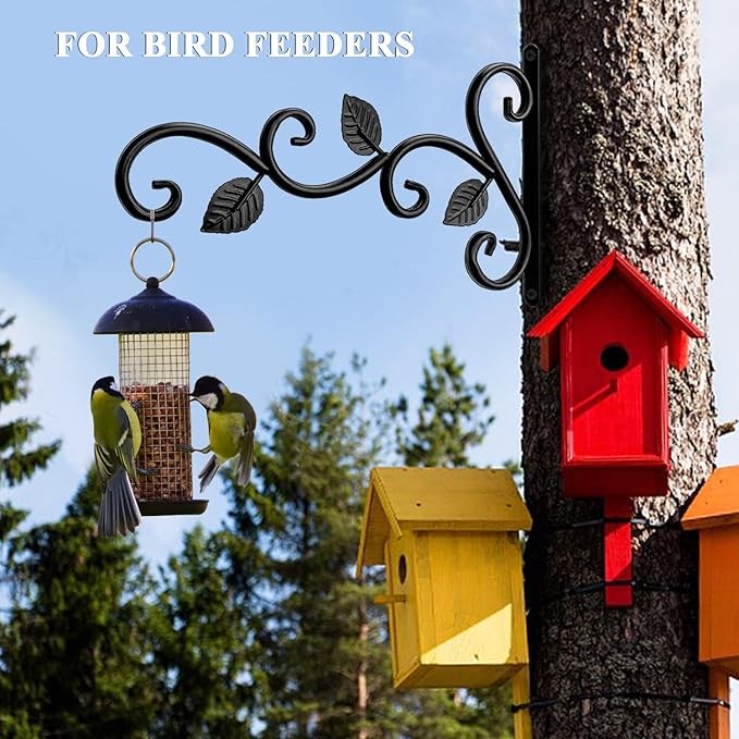 2 Pack Plants Hangers Outdoor Indoor Decor, Wall Hooks for Hanging Plant Bracket, Plant Hooks for Bird Feeder, Wind Chime, Lights, Lanterns