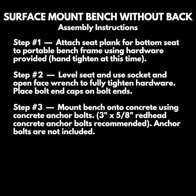 Coated Outdoor Furniture Heavy-Duty Outdoor Bench Thermoplastic Coated, Expanded Metal, Commercial-Grade Seating, Made in America (Surface Without Back, 6 Ft, Textured Black)