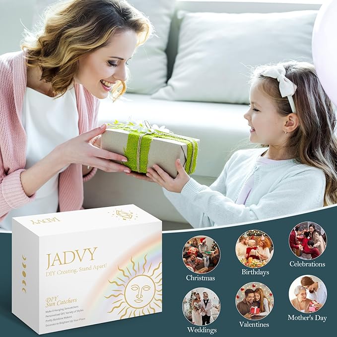 310 Pcs DIY Crystal Sun Catchers Indoor Window, Hanging Prism Suncatcher for Window, Colorful DIY Suncatcher Kit, Glass Crystal Alloy Accessories Sun Catcher Crafts for Adult, DIY for Mom…