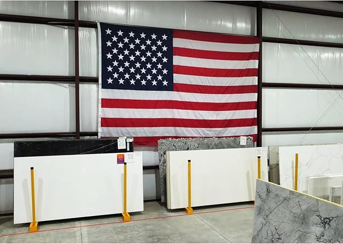 Homissor American Flag 20x38 Ft Large US Flags - Giant United State USA Flag Heavy Duty Outdoor Embroidered Stars for All Weather High Wind Sewn Stripes With Brass Grommets