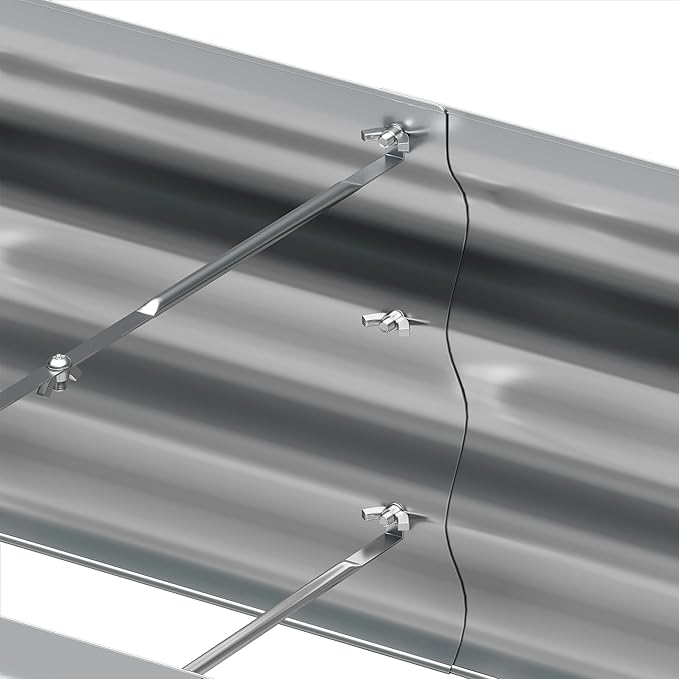 KFN 2pcs Galvanized Raised Garden Bed,Raised Garden Bed Kit-Oval Metal Flower Box,Large Planter Vegetable Box Outdoor,Planting for Vegetables,Flower,Herb,5FT,0.7mm