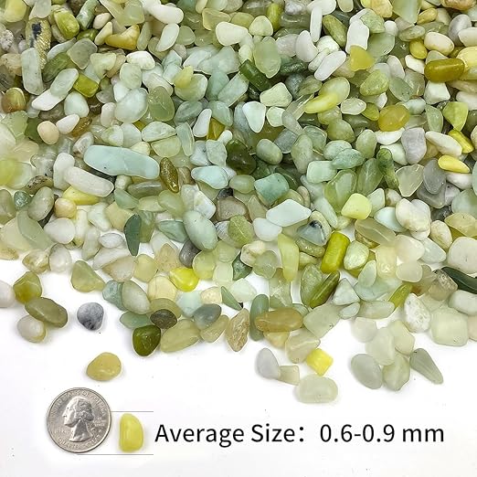 10LB Succulent Jade Pebbles for Landscaping, 3/8 Inch Natural Decorative Polished Stones, River Rocks for Landscaping, Vase, Flowerpot Decoration, Indoor Decoration and Garden Decoration