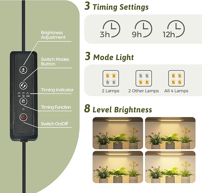 Plant Stand With Grow Light Indoor Outdoor Tall Wide Plant Shelf Metal Waterproof Black Plant Rack for Multiple Plant Holder Flower Pot Table 5 Tiers