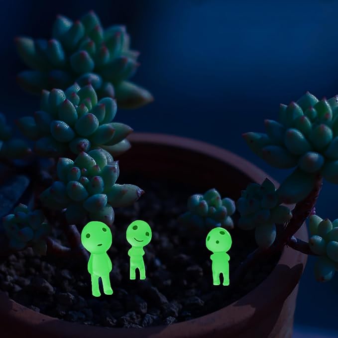 Luminous Ghost Tree Elves Glow in Dark Nightlight Landscape Garden Accessories Indoor Room Ornaments Outdoor Yard Lawn Decoration 10pcs