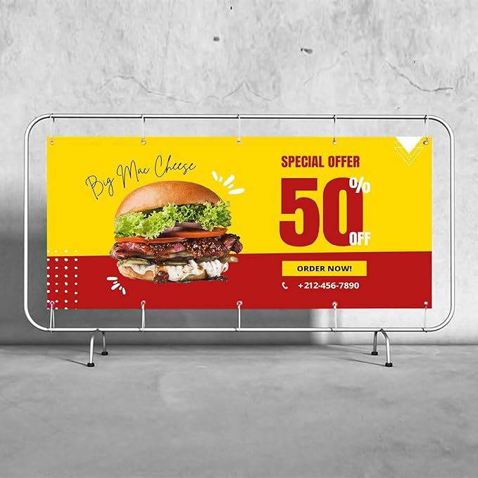 Personalized Passion Vinyl Banner 10' x 10' - Customized Banner for Business, Graduation, Birthday Parties - Indoor/Outdoor Use - Full Color 13oz Vinyl Custom Signs with HD Printed Text, Photos