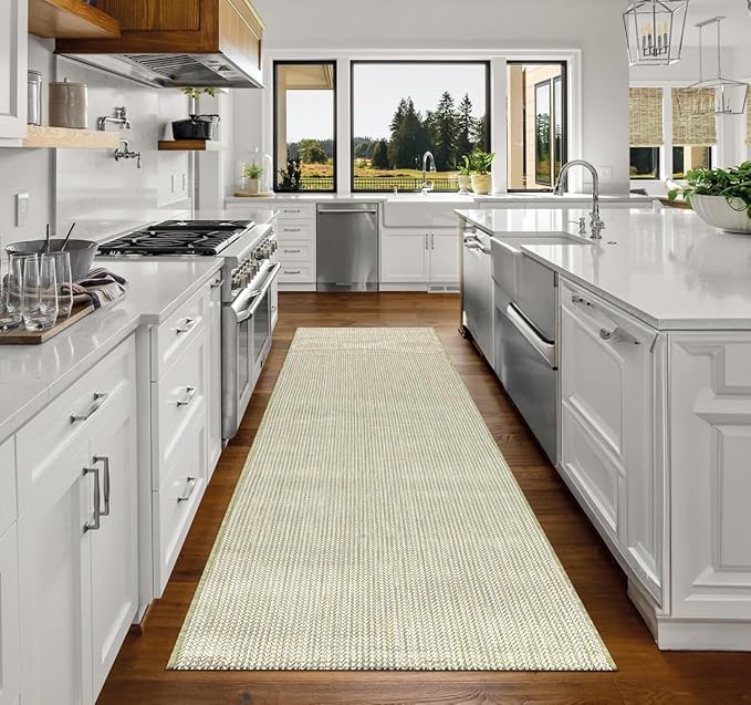 Keen Home Design Terrace Outdoor Runner Rug - 2x10 Washable Indoor/Outdoor Rug for Patio, Kitchen, Balcony, Beach, Garden, Deck and Porch, Size: 2'2"x9'11"