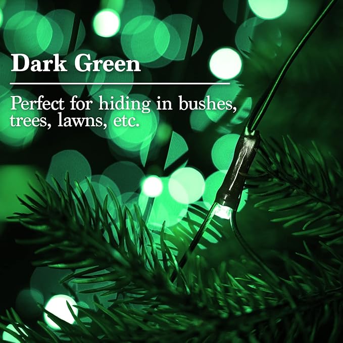 JMEXSUSS 360 LED Green Net Lights Outdoor, Connectable 12ft x 5ft Christmas Net Lights Plug in with Remote, 8 Modes Waterproof Green Christmas Lights for Bushes Christmas Halloween Decorations