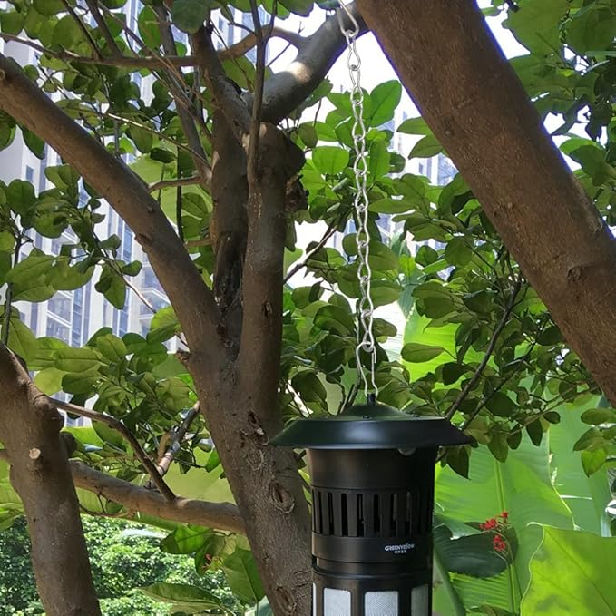 10 Pack 9.5 Inch Silver Hanging Chains for Hanging Bird Feeders, Bird Houses, Planters, Baskets, Birdbaths, Lanterns, Wind Chimes, Billboards, Signs and Ornaments