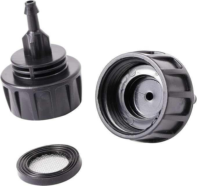 Inner 3/4 inch to Single 1/4 Pipe Joint with Four Black Strainer 6-Point Washers，Garden Irrigation System Used in Gardens,Lawns