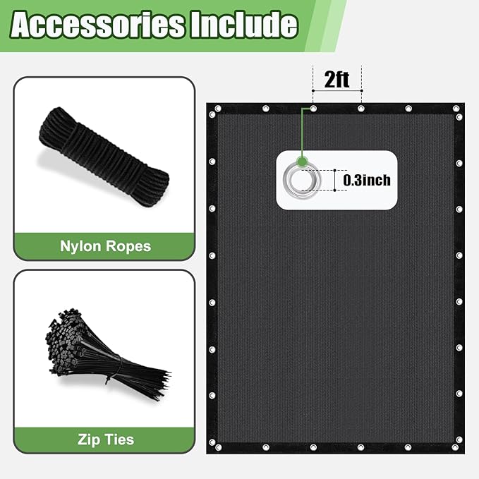 Outdoor 90% Sun Shade Cloth with Grommets, 13 X 19 FT Pergola Shade Cover for Garden Patio Carport Kennel Swimming Pool, Dark Grey (We Make Custom Size)