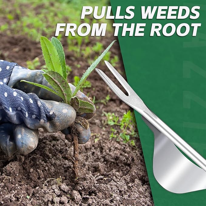 Japanese Weed Puller Tool Garden Tools Hand Weeder Tools - Gardening Hand Tools Weed Remover Tool for Gardening Backyard Farm Planting & Weeding Removal Quick Work