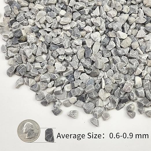 10lbs Grey Pebbles for Landscaping, 3/8inch Small Rocks for Succulent Cactus Plants, Natural Polished Pebbles, River Rocks for Plants, Vases, Garden
