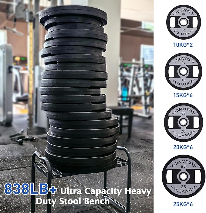 ikkle 838LB+ Capacity Garden Kneeler and Seat - Ultra Heavy Duty Stool Bench with Thick Soft Pad, Gift for Gardeners