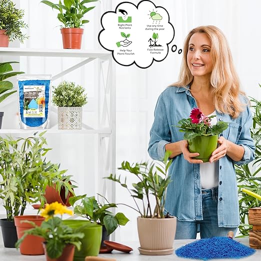 20-20-20 Water-Soluble Fertilizer – Powder for Liquid Plant Food for Indoor & Outdoor Plants, Orchids, Vegetables, Lawns, Flowers – 20 20 20 Fertilizer (10 QUARTS)