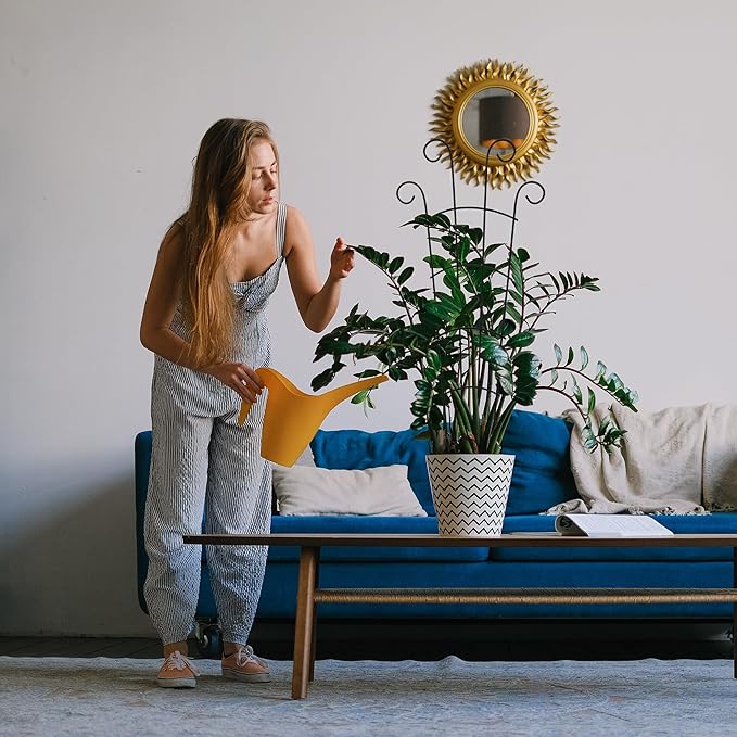 30 Inch Plant Trellis Indoor for Potted Plants 3 Pack Indoor Plant Trellis for Climbing Plants Stackable Houseplant Trellis Metal Garden Pot Trellis for Vine Ivy Support(30inch Black)