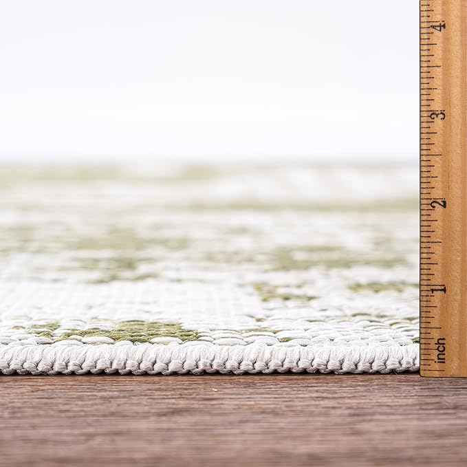 Keen Home Design Terrace Outdoor Area Rug - 12x15 Washable Indoor/Outdoor Rug for Patio, Kitchen, Balcony, Beach, Garden, Deck and Porch, Size: 12'x15'