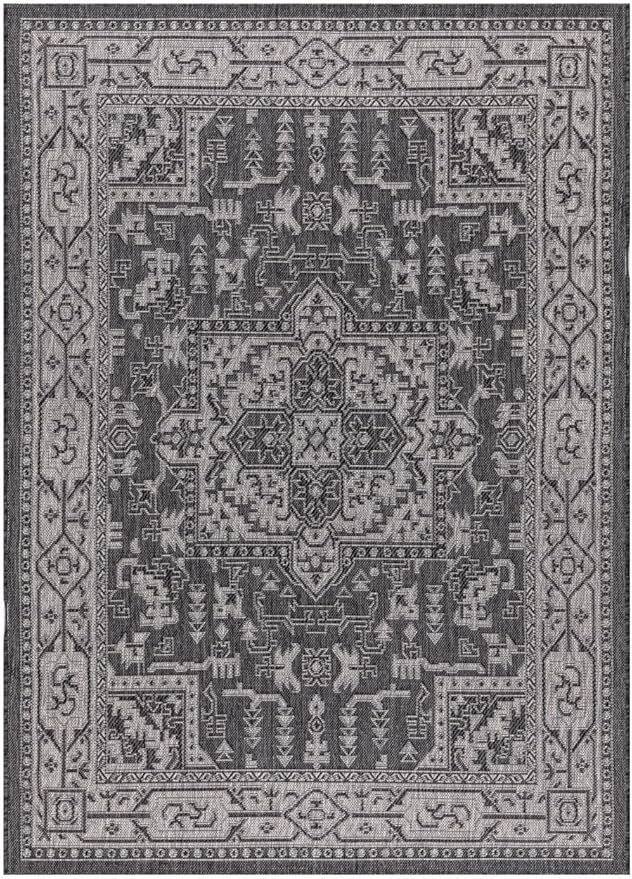 Keen Home Design Terrace Outdoor Area Rug - 8x10 Washable Indoor/Outdoor Rug for Patio, Kitchen, Balcony, Beach, Garden, Deck and Porch, Size: 7'7"x10'