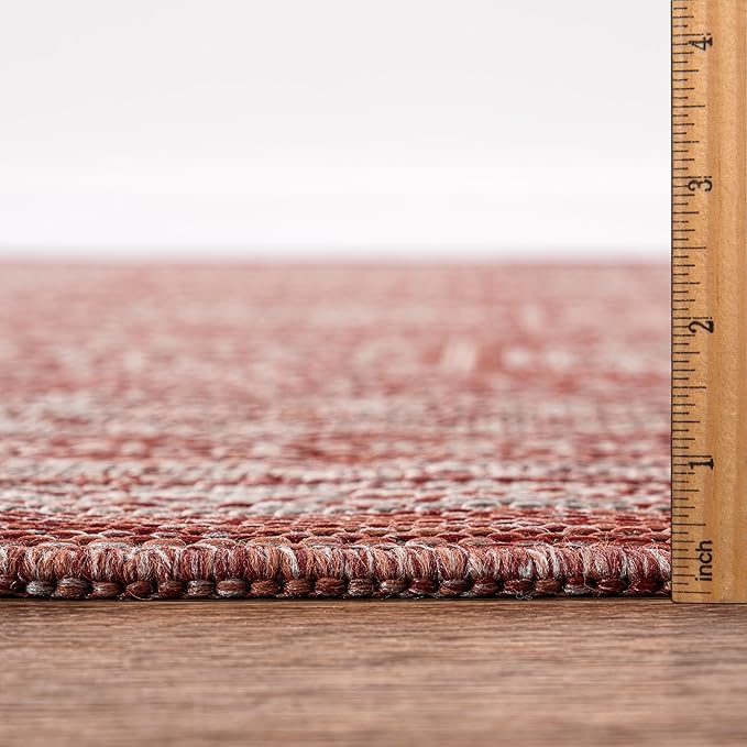 Keen Home Design Terrace Outdoor Area Rug - 6x9 Washable Indoor/Outdoor Rug for Patio, Kitchen, Balcony, Beach, Garden, Deck and Porch, Size: 6'x8'10"