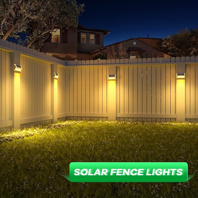 JSOT Solar Step Deck Lights for Outside Decorative - 10Pack Stairs Lights Outdoor Waterproof for Yard Garden Landscape Pool Fence Step Wall 9 LED Beads Solar Lighting