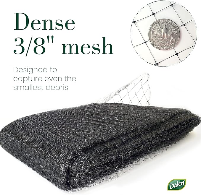 Dalen Pond & Pool Netting – Outdoor Water Garden Cover – Protective Mesh for Fish & Aquatic Life - 3/8" Mesh - (28' x 45')