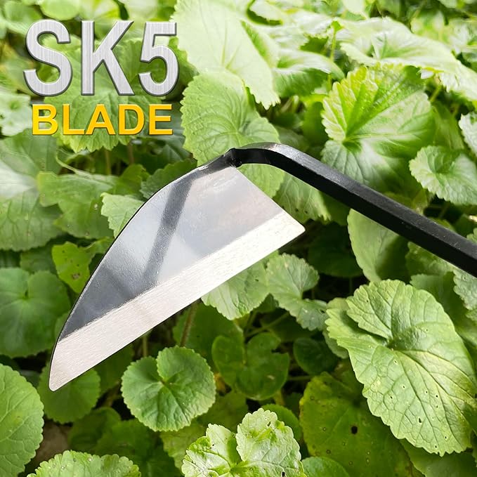 Japanese Wide Blade Gardening Tools I Premium Quality Hand Hoes/Weeding Sickle Have Very Sharp Edge for Quick Work