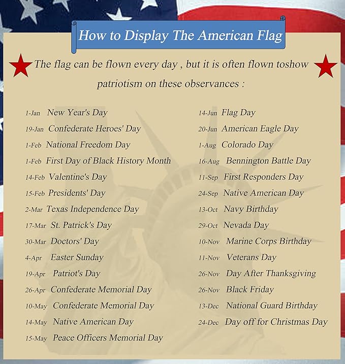 Homissor American Flag 8x12 Outdoor Heavy Duty - Embroidered Star Large USA 8x12 Ft Flags - Longest Lasting US Made from Nylon Sewn Stripes Indoor With 4 Brass Grommets