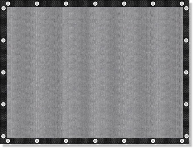 VICLLAX Shade Fabric Sun Shade Cloth with Every 2 FT Grommets for Patio Garden Pergola Cover Canopy 3x20 FT, Light Grey