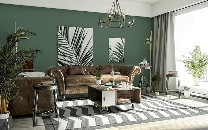 Dimoon 236''x23.6'' Green Peel and Stick Wallpaper Contact Paper Modern Self Adhesive Wall Paper Removable Renter Friendly Textured Solid Color Shelf Cabinet Vinyl Roll (236''x23.6'',Dark Green)